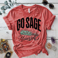 Go Sage Yourself T Shirt Indigo Blue Mockup