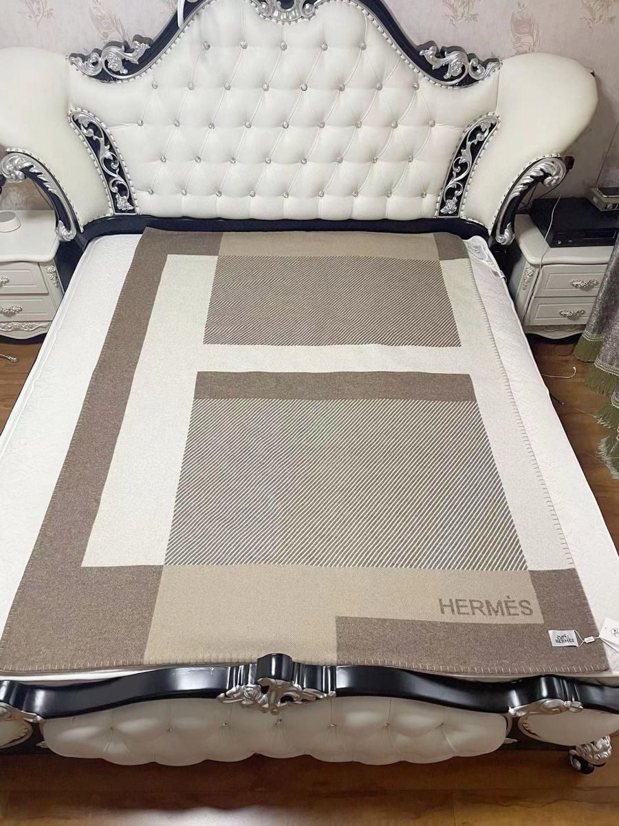 HM Riviera Blanket Beige Wool Cashmere