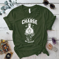 I Have To Charge My Crystals T Shirt Military Green Mockup