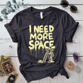 I Need More Space Astronaut T Shirt Maroon Mockup