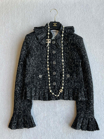 CC 25 Set Tweed Black Polyester Wool