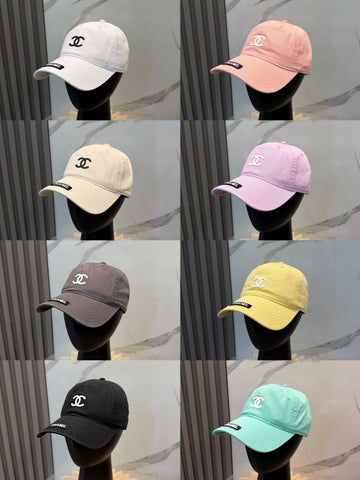 Chanel Logo Baseball Cap Cotton 323818