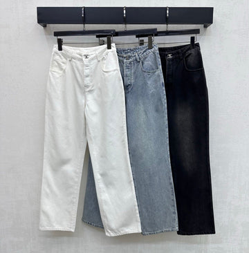 Chanel 2026 Jeans With Silver Buckle 359365