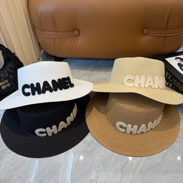 Chanel Logo Straw Hat 269010