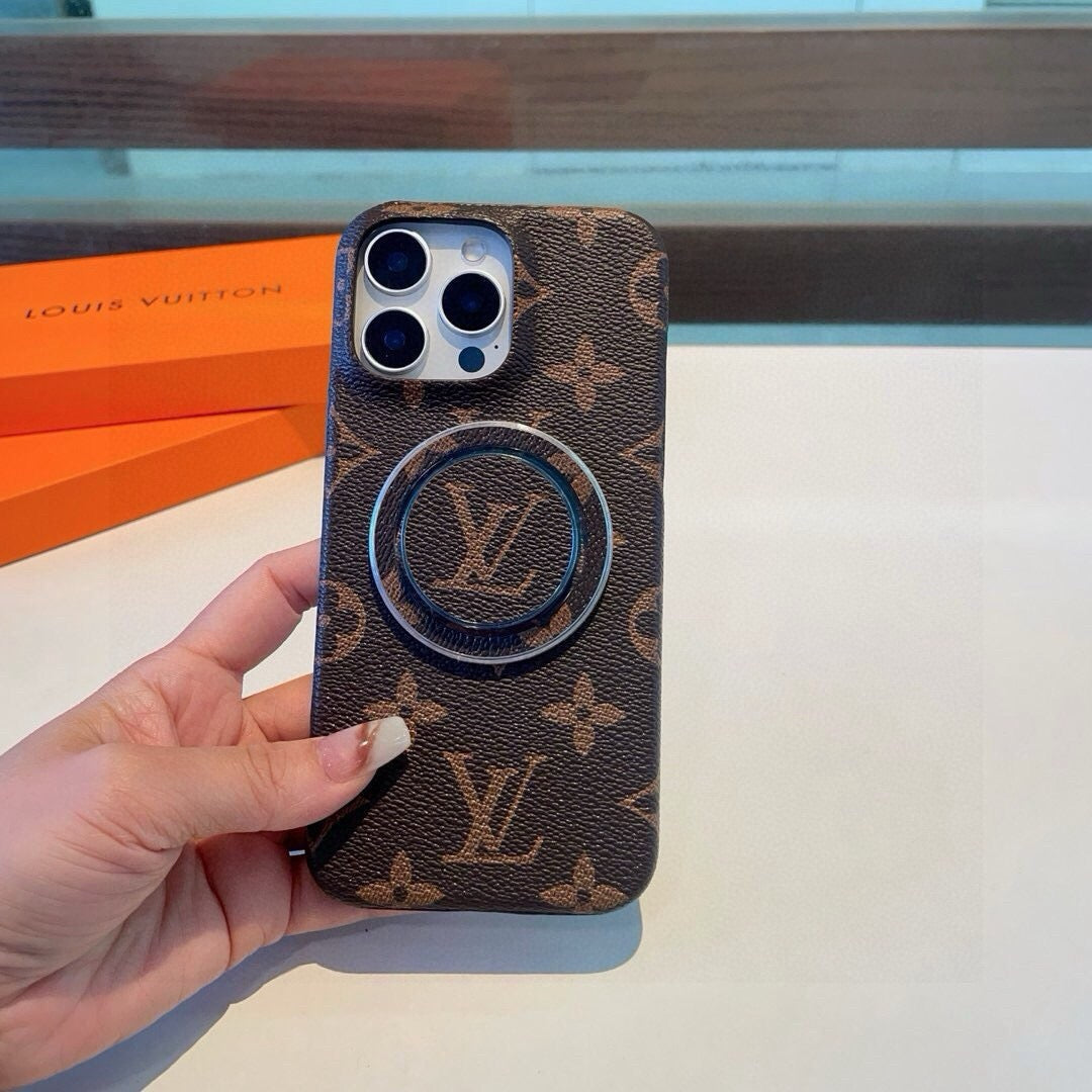 Louis Vuitton Classic Monogram Phone Case with Logo Stand 397207
