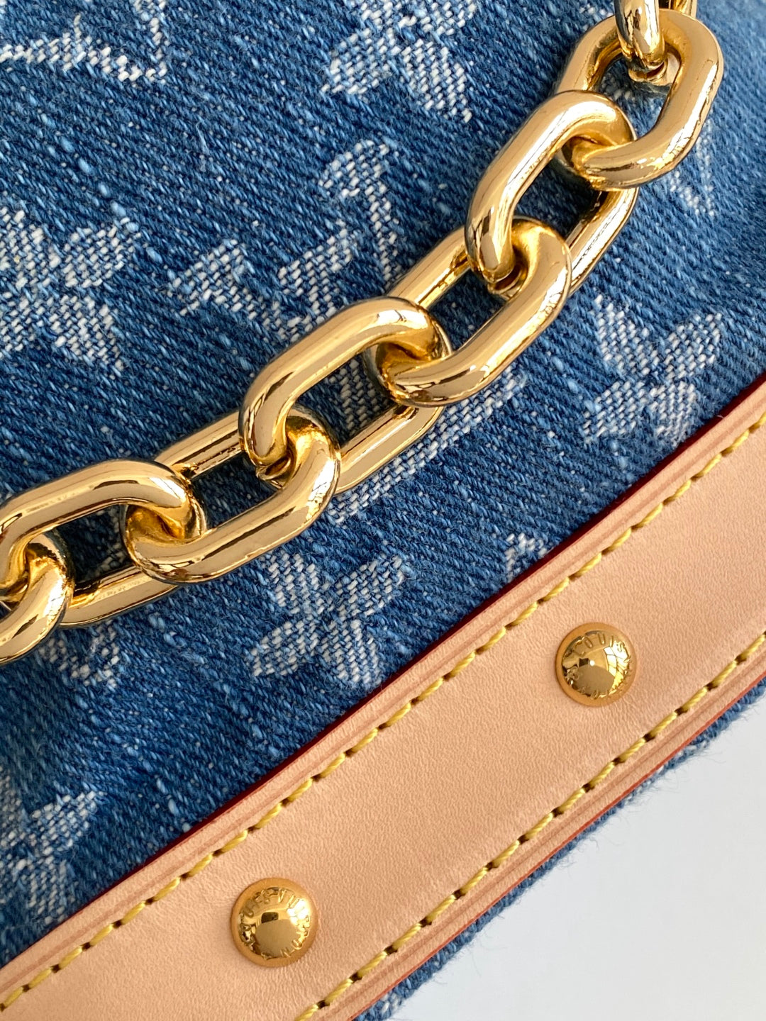 LV Nano NoÃ© Bag Blue Beige Frabic Leather 251719