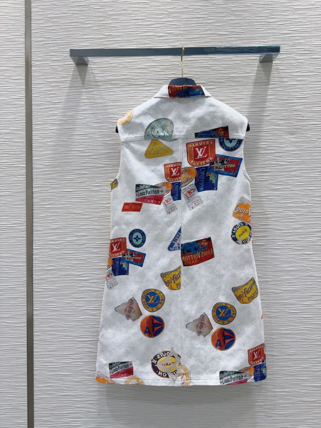 LV 25 Unique Logo Dress Multicolor Cotton