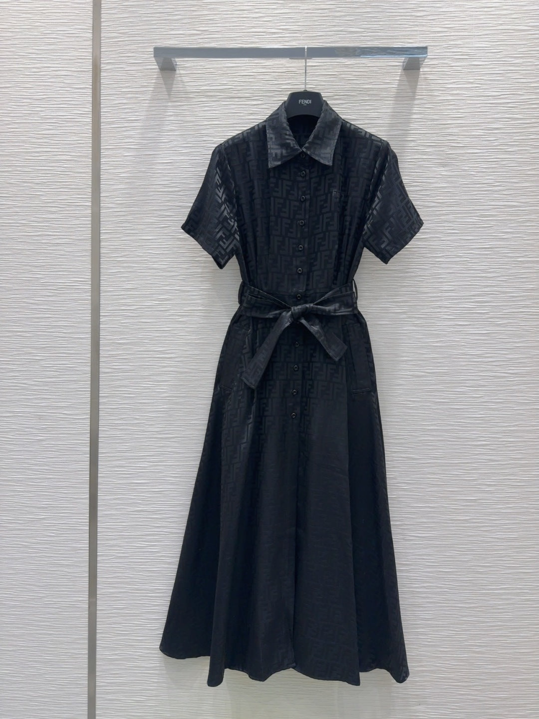 Fendi 2025 Shirt Dress Black Viscose
