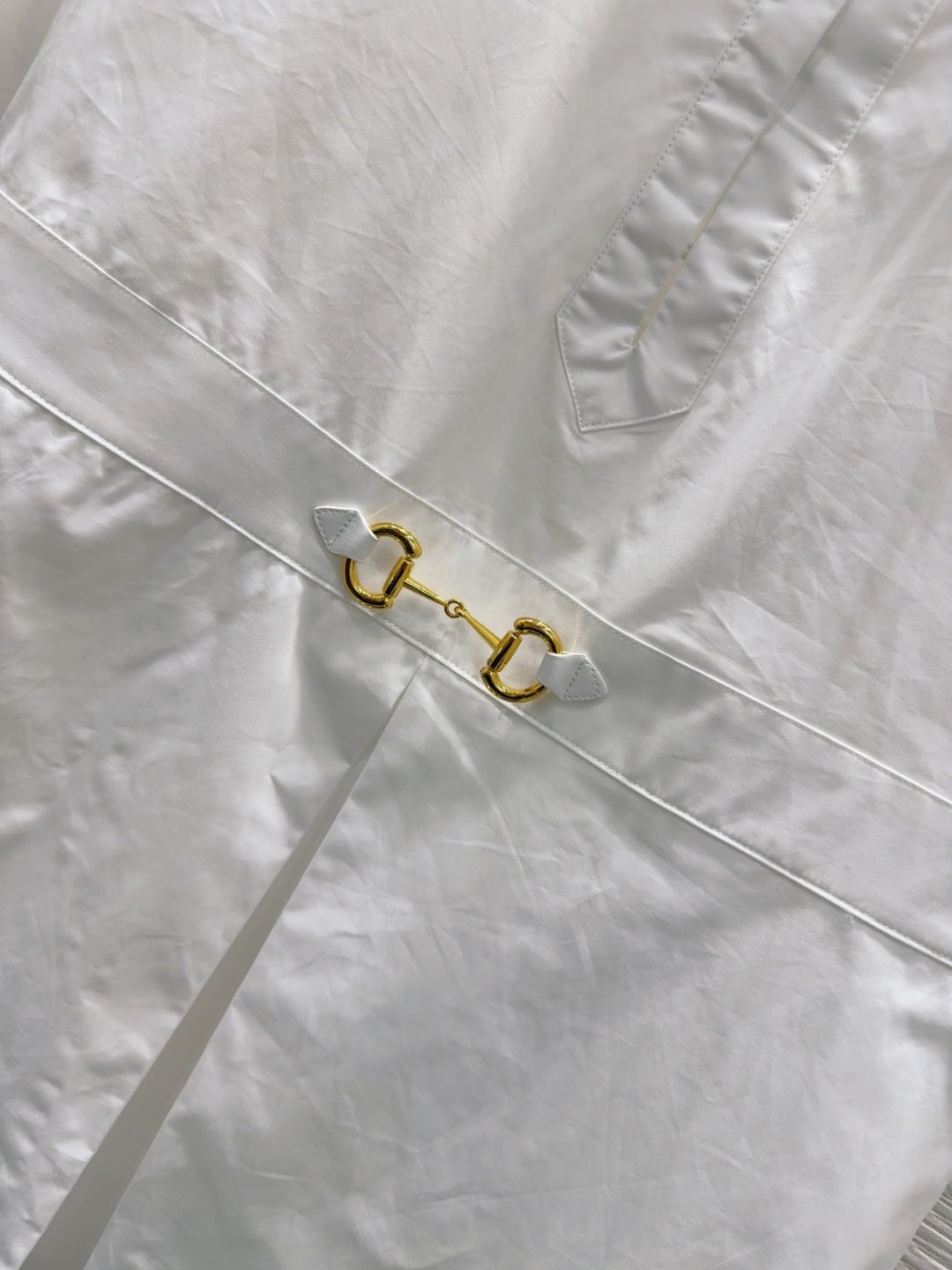 Gucci 25 Shirt Dress White Cotton