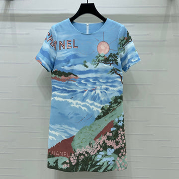 Chanel 2026 Dress Blue Polyeste 401576