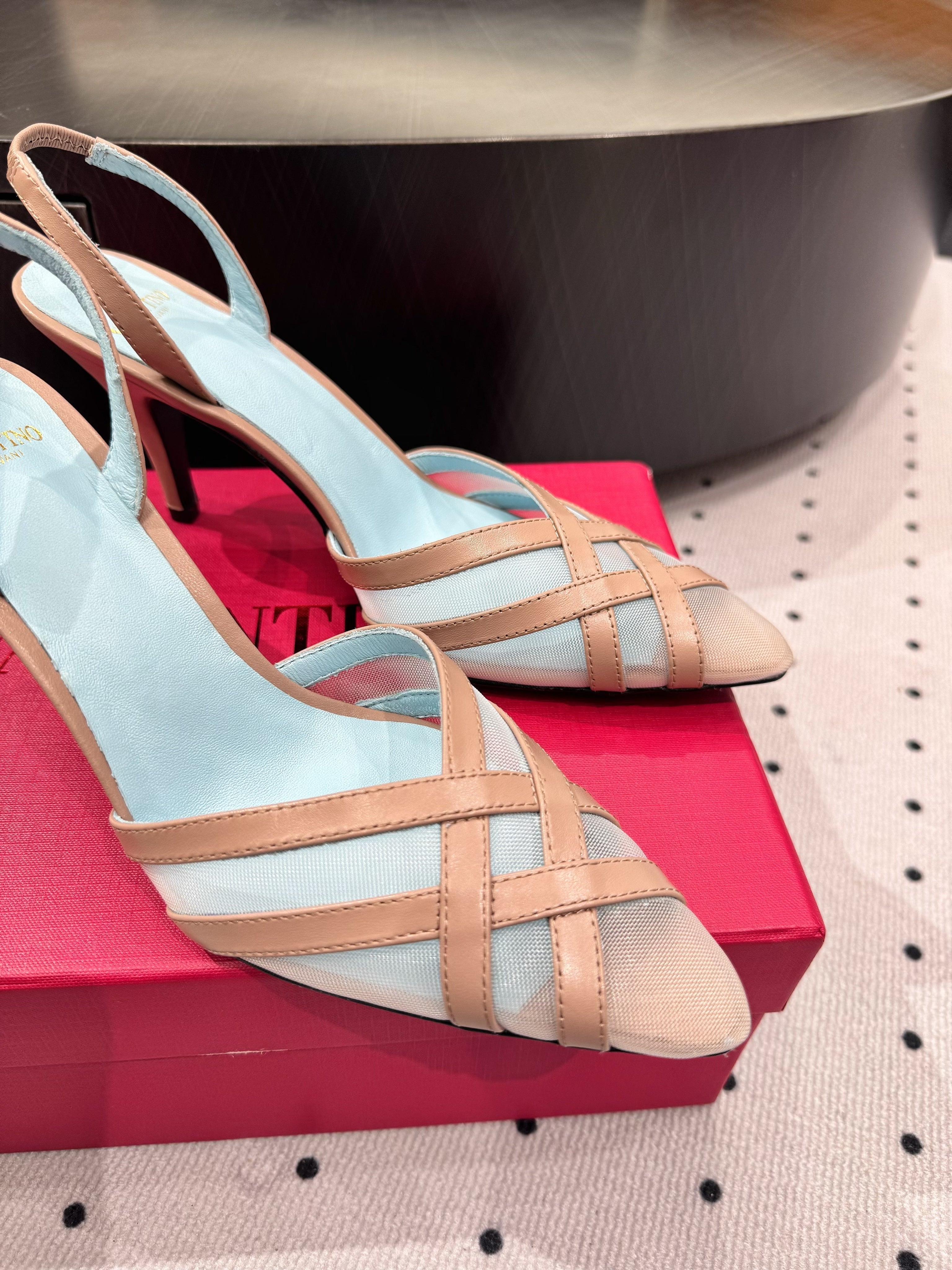 VT 25 Mesh Slingback Pink Sheepskin 327590