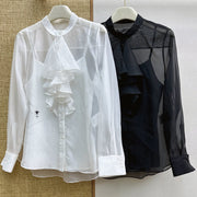 Dior 2026 Ruffle Shirt Tulle 571406