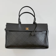 Chanel 2026 Shopping Bag 38cm Black Calfskin