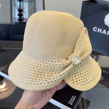 Chanel Bow Straw Hat 294985