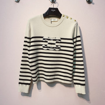 Celine 25 Knitted T-shirt White Wool 293418