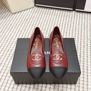 CC 26s Slip-on Flat Burgundy Black Calfskin 632342