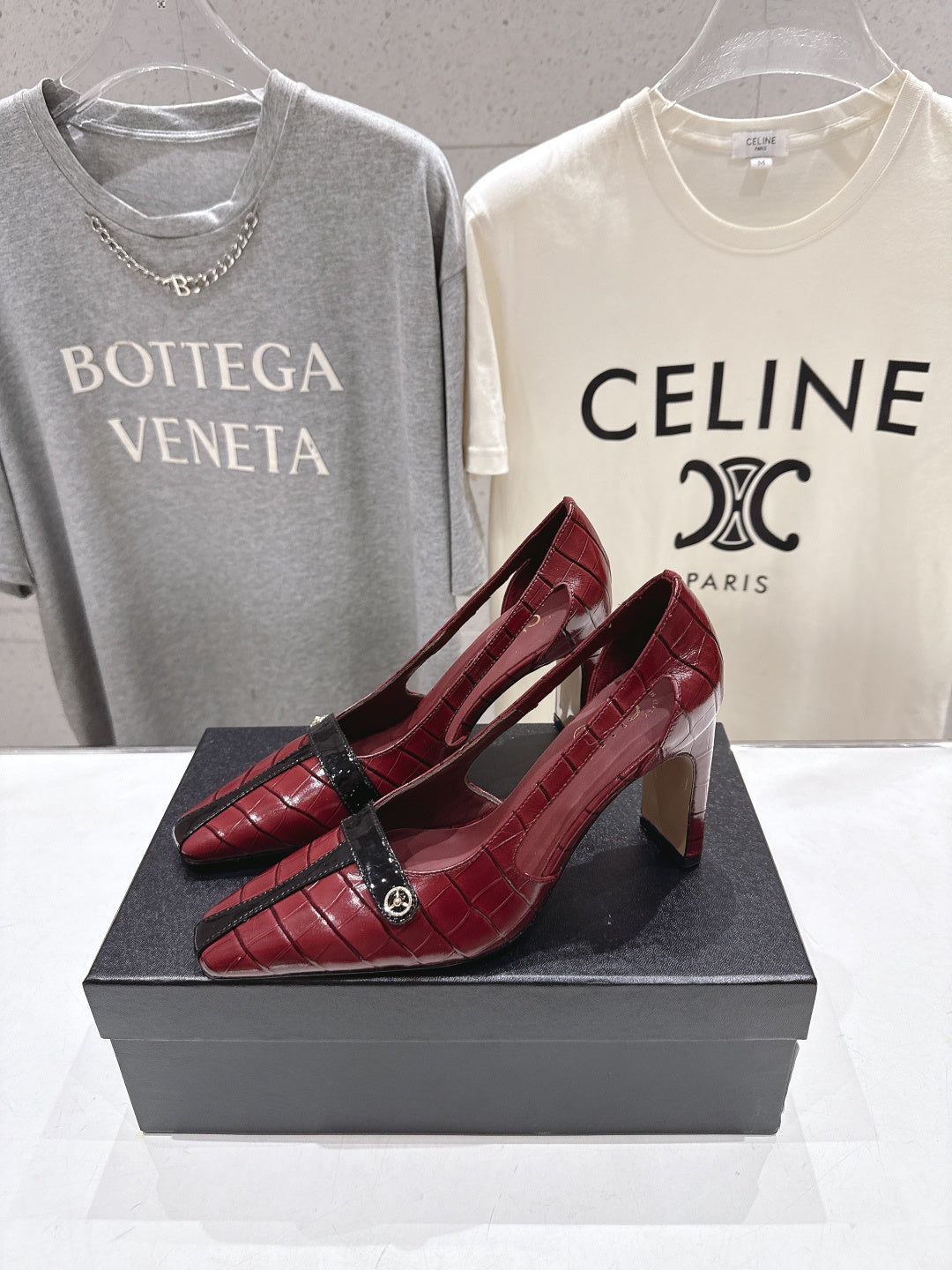 Channel 2026 Embossed Patent Calfskin 85mm Pumps 896437