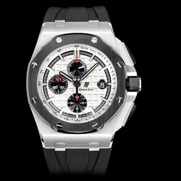 Audemars Piguet Royal Oak Offshore Chronograph 41mm Steel Case Black White Dial