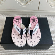 CC 26s Thong Sandals Pink Pastel Rubber Leather 647682