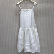 Prada 2026 Strappy Dress White Linen 400574