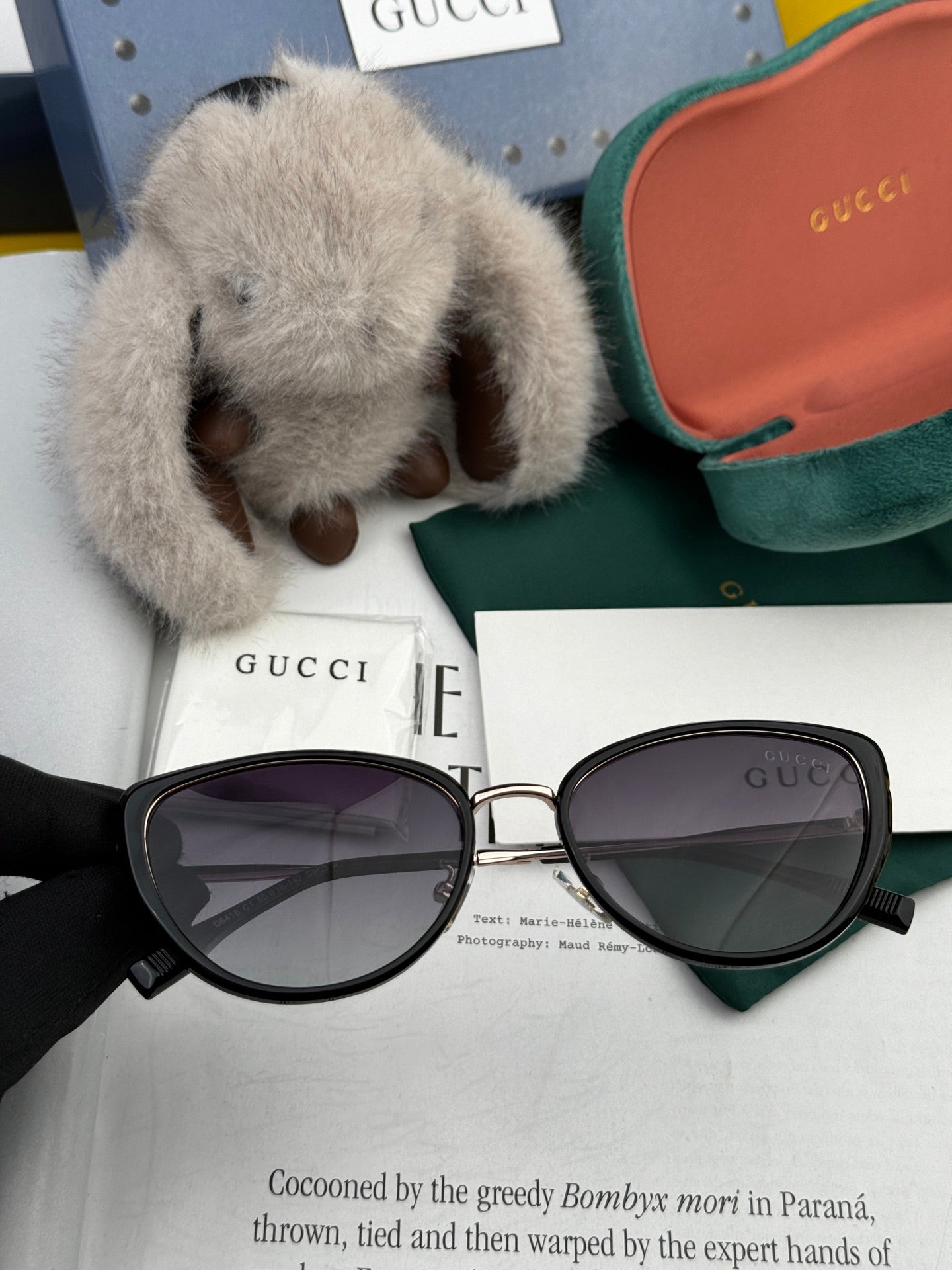 CAT-EYE FRAME SUNGLASSES G8641 IN ACETATE