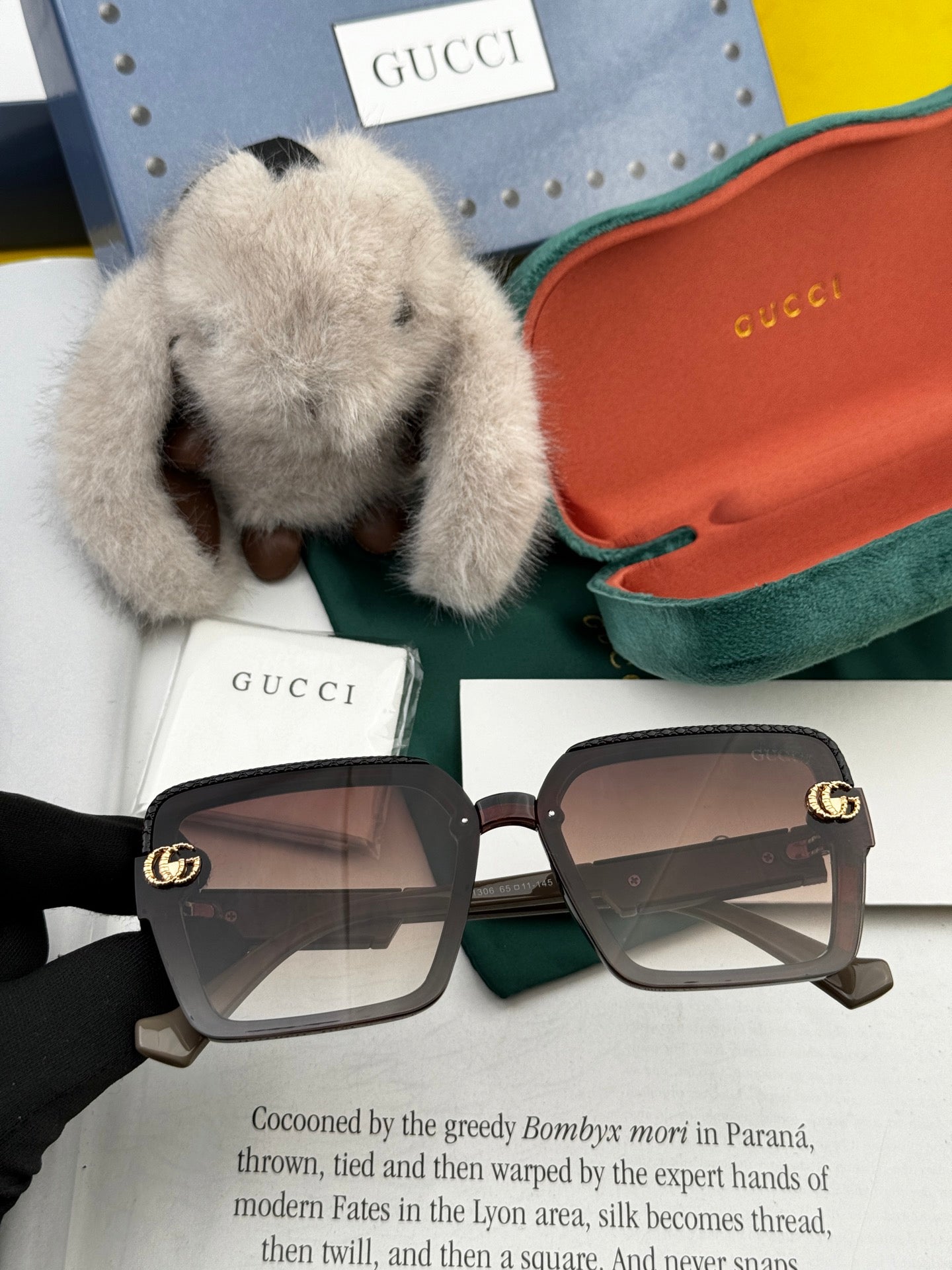 SQUARE FRAME SUNGLASSES G6130 IN ACETATE
