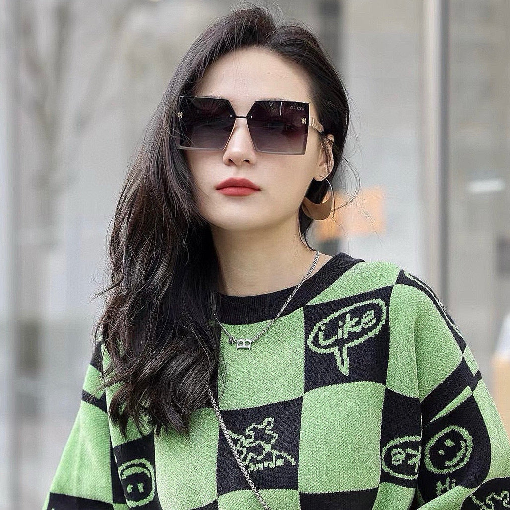 GEOMETRIC FRAME SUNGLASSES G50195 IN ACETATE