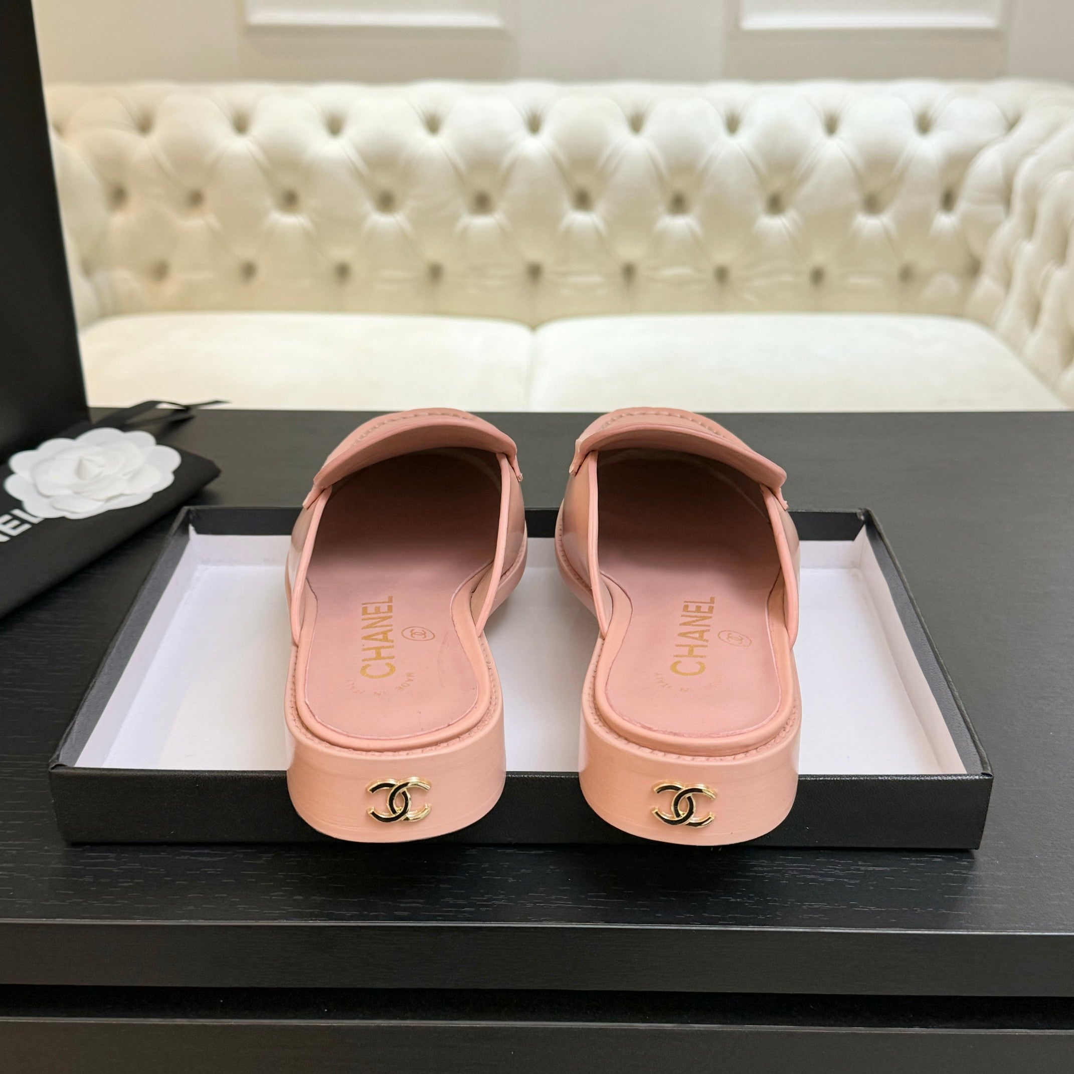CC 25C Mule Pink Calfskin