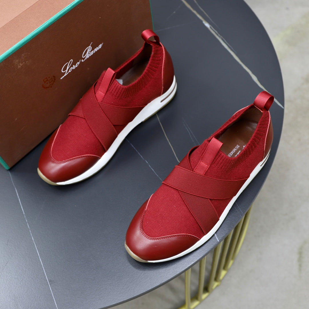 LP 360 KNITTED CASUAL SNEAKERS CHERRY WOOL