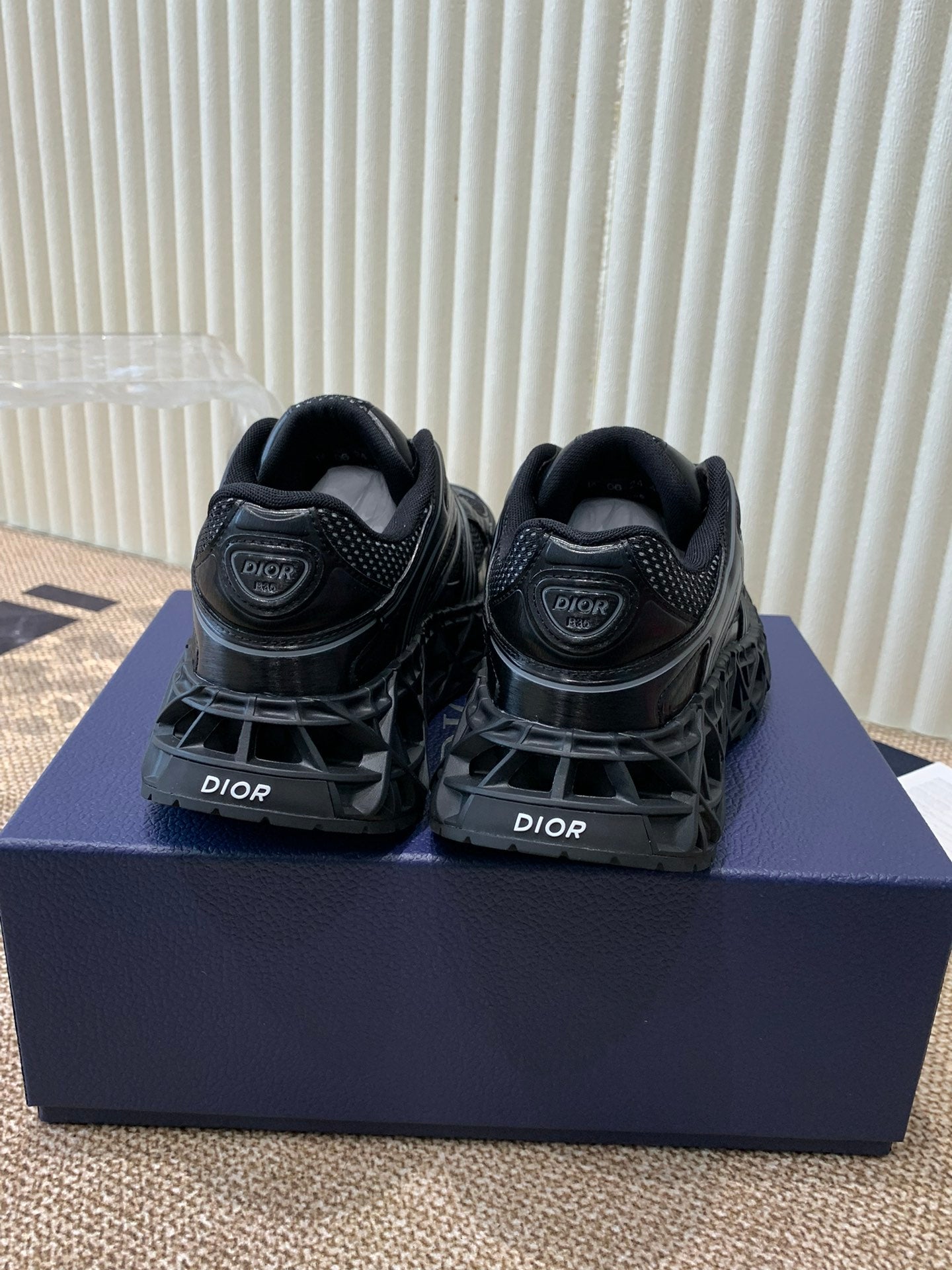CD Sneaker B35 In Black Calfskin And Fabric 113123