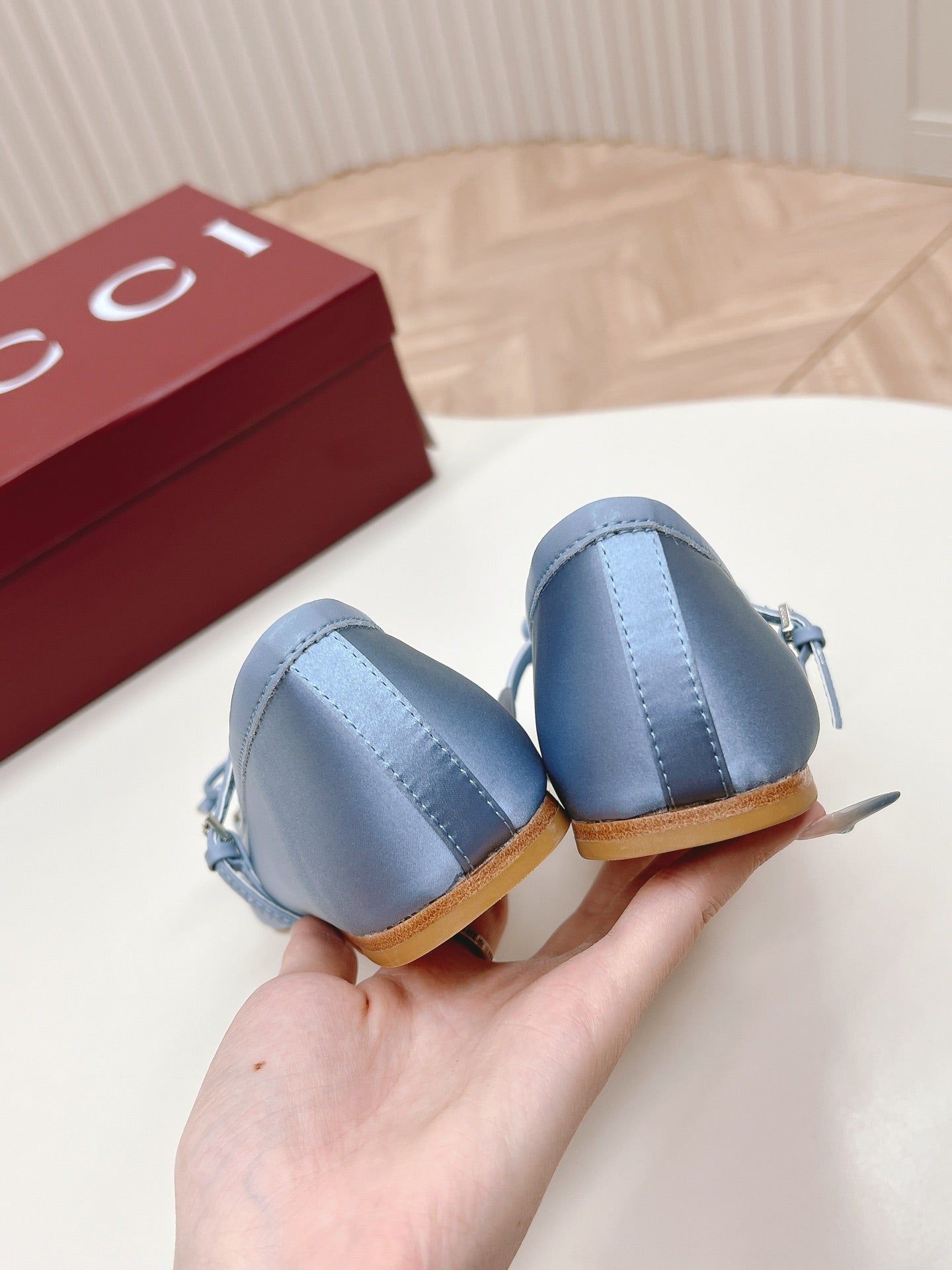 GG BALLET FLAT SKY SILK