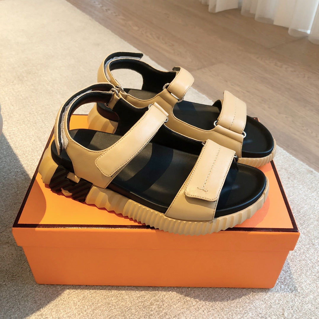 HM Junior Sandal Beige Mix Black Lambskin 970902