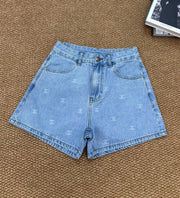 Chanel 2026 Short Demin Blue Cotton 401625