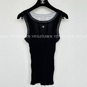 Chanel 2026 Vest Shirt Black Cotton 634555