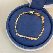Hermes Diamond-Encrusted Buckle Belt  Open Bracelet