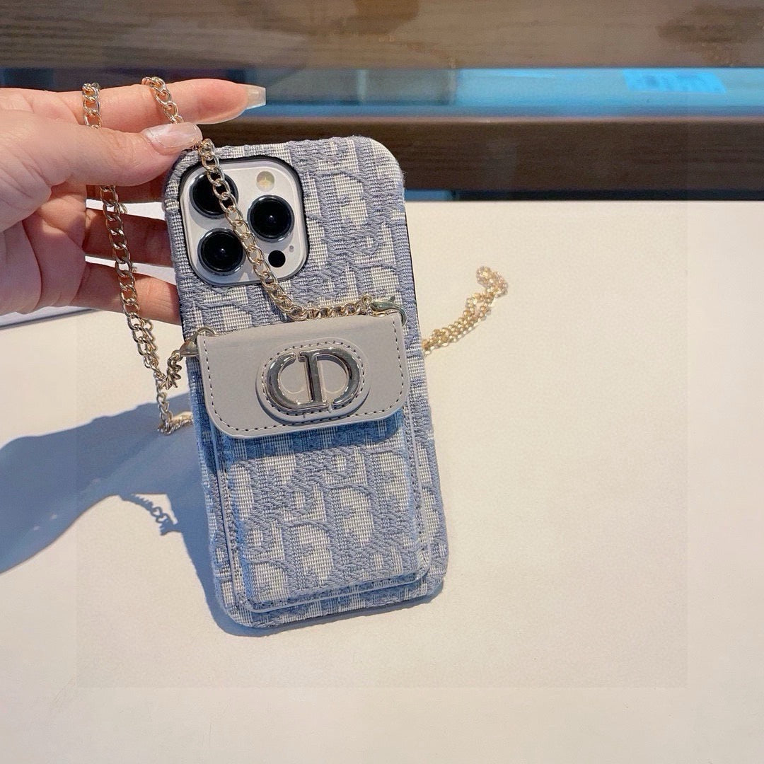Dior Card Holder Crossbody Phone Case 393853