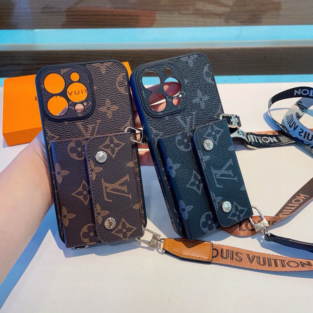 Louis Vuitton Classic Monogram Crossbody Phone Case 393894
