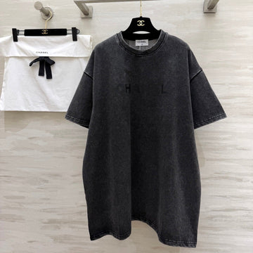 Chanel 2026 Washed T-Shirt Black Cotton 358608