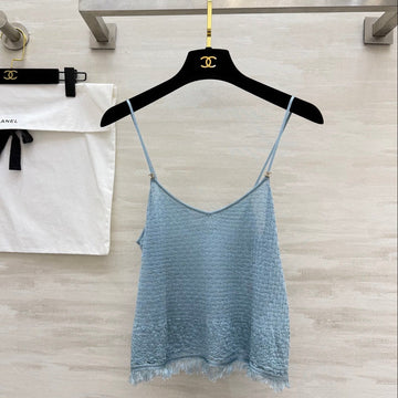 Chanel 2026 Camisole Blue Viscose 367578