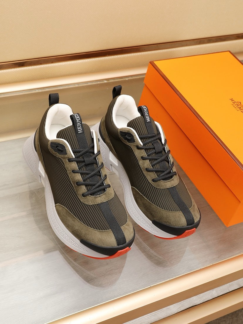 HM HUGO SNEAKER OLIVE AND JUPITER WEAVE