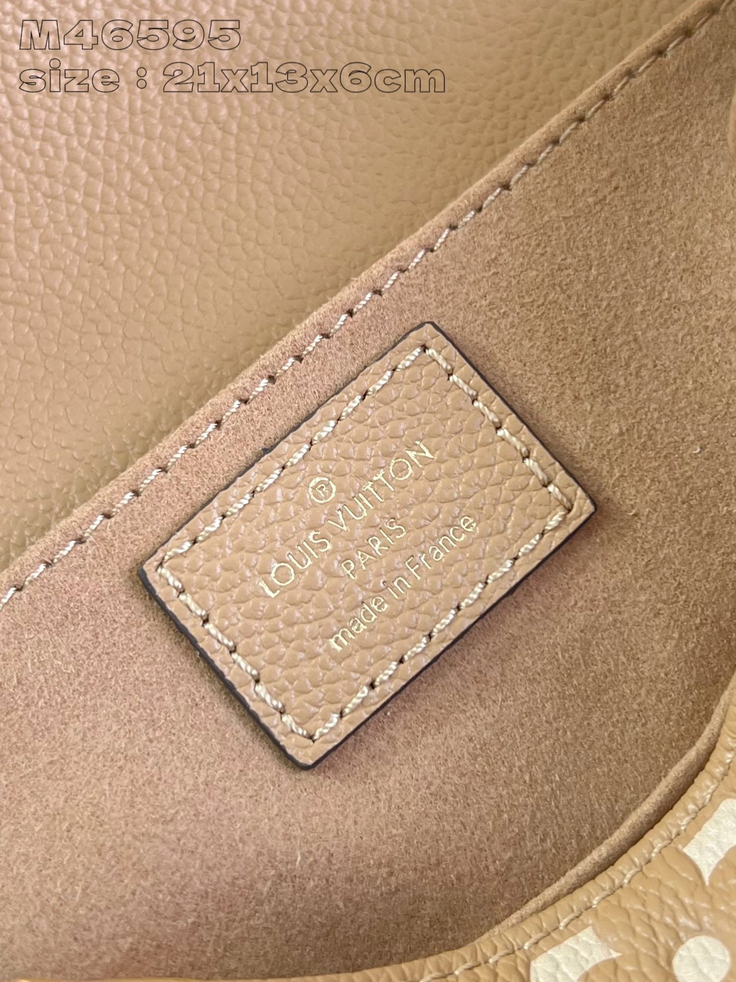 Pochette Metis East West 21.5 Brown White Monogram Empreinte Calfskin