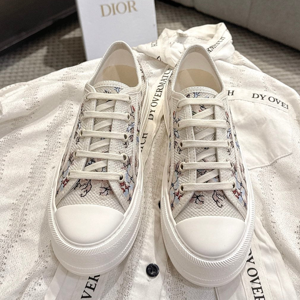 Dior 2026 Embroidered Platform Sneaker Canvas 932124