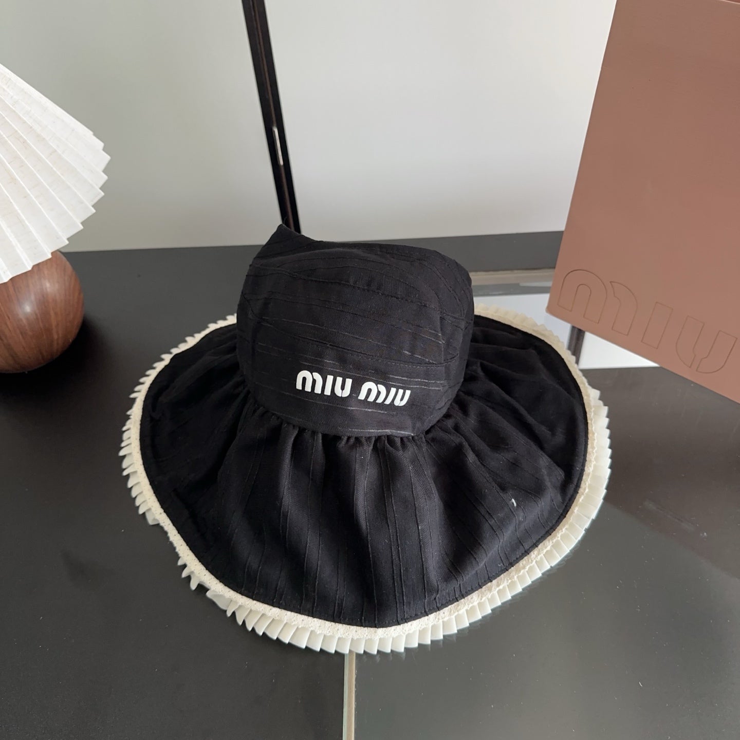 Miumiu Lace Hat Cotton 343600