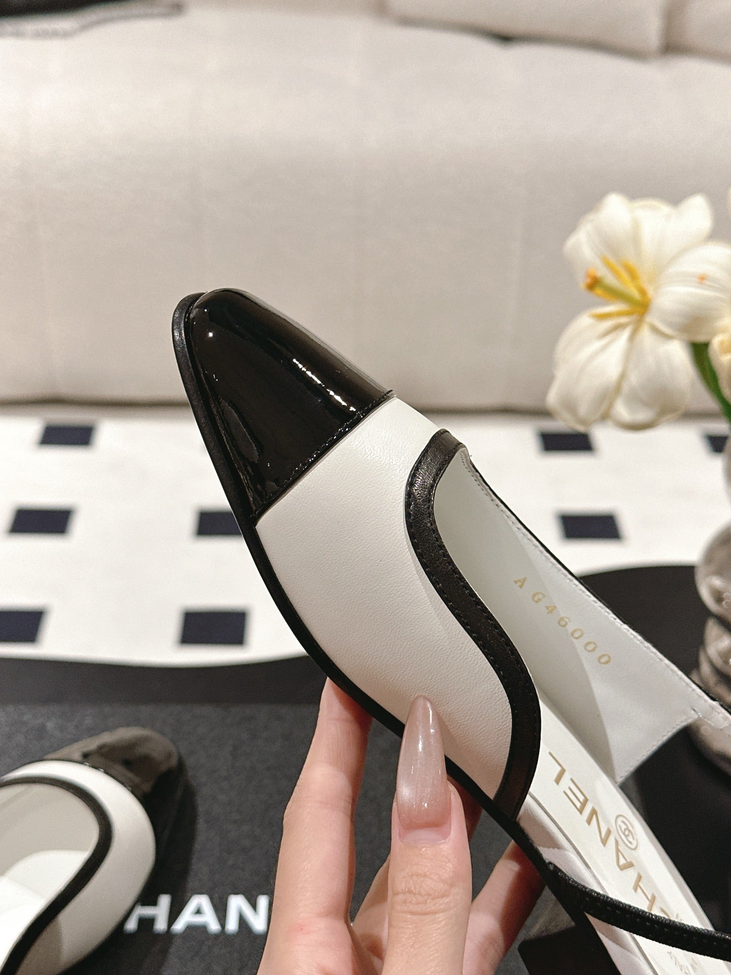 CC Slingback White Leather 237498