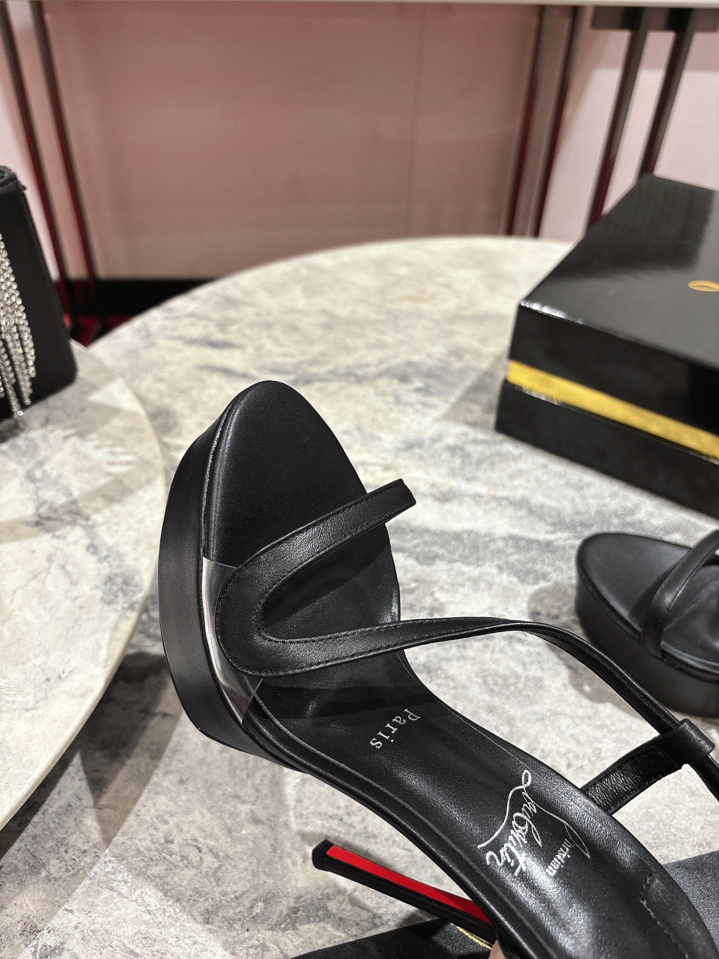 Christian Louboutin 2026 Rosalie Alta Sandal 150mm Leather 217733