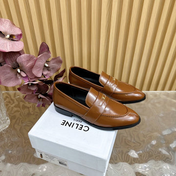 CELINE Loafers Brown Leather 285918
