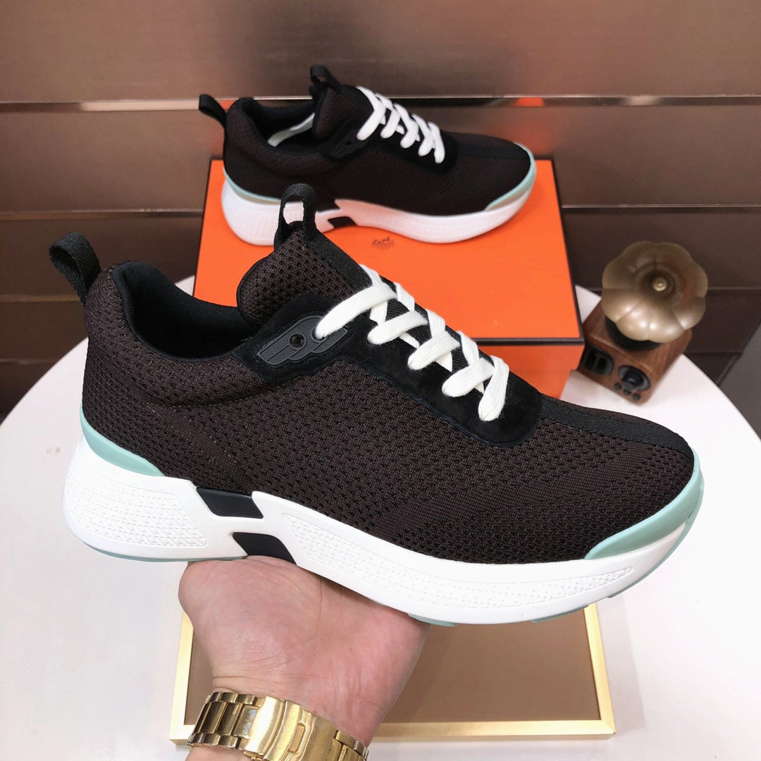 HM Men's Sneaker Brown Flyknit 548108