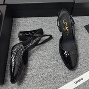 Chanel 2026 Crocodile Embossed Slingback Glossy Calfskin 855982