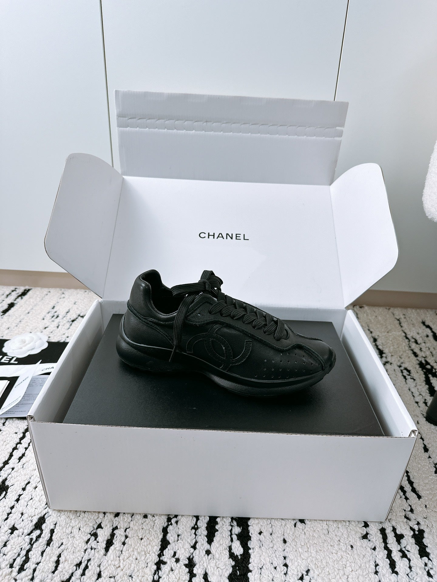 CC Sneaker 35mm In Black Soft Cowhide 144689