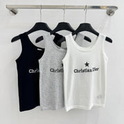 Dior 2026 Letter Star Slim Fit Knit Vest Wool 516712